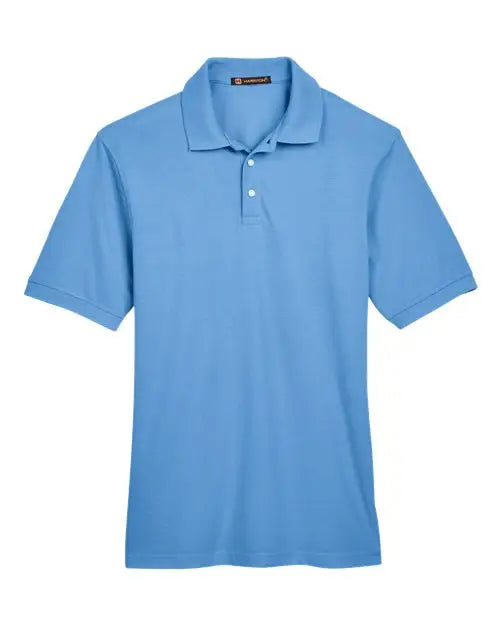 Harriton M265 Men’s Easy Blend™ Polo - Light College Blue