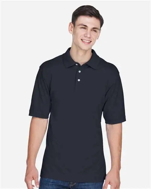 Harriton M265 Men’s Easy Blend™ Polo - Navy