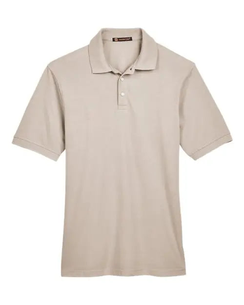 Harriton M265 Men’s Easy Blend™ Polo - Stone