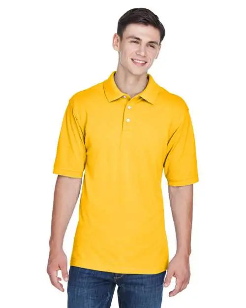 Harriton M265 Men’s Easy Blend™ Polo - Sunray Yellow