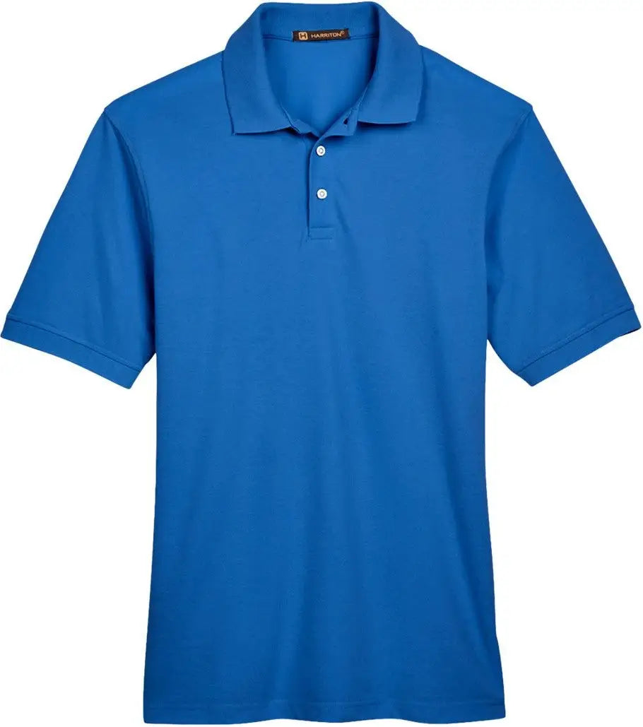 Harriton M265 Men’s Easy Blend™ Polo - True Royal - Xs