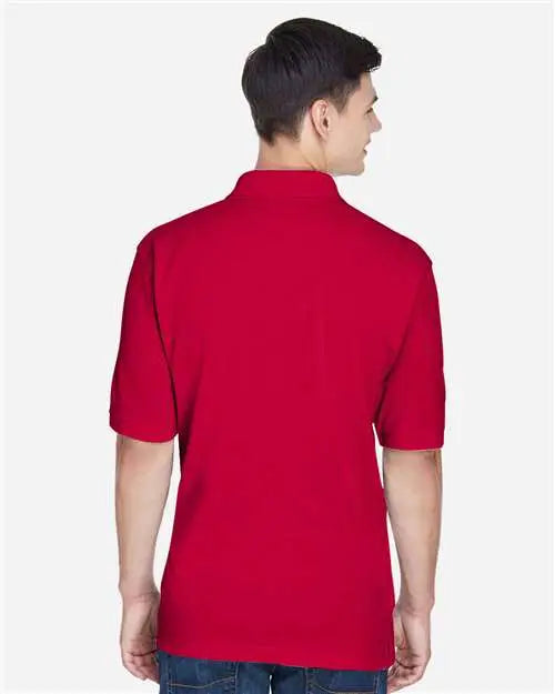 Harriton M265 Men’s Easy Blendâ„¢ Polo - Red
