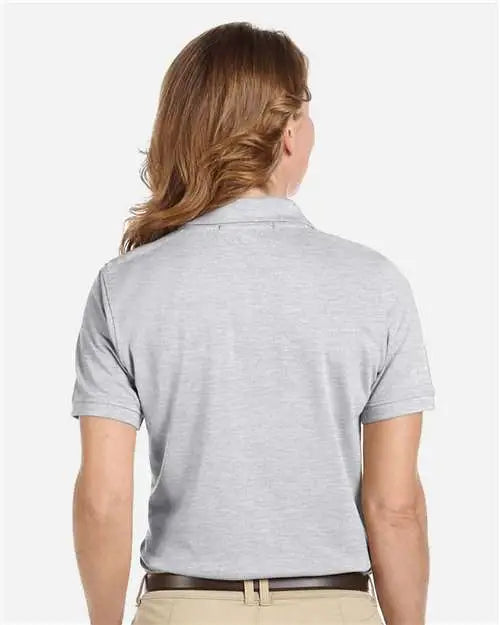 Harriton M265w Women’s Easy Blend Polo - Gray Heather