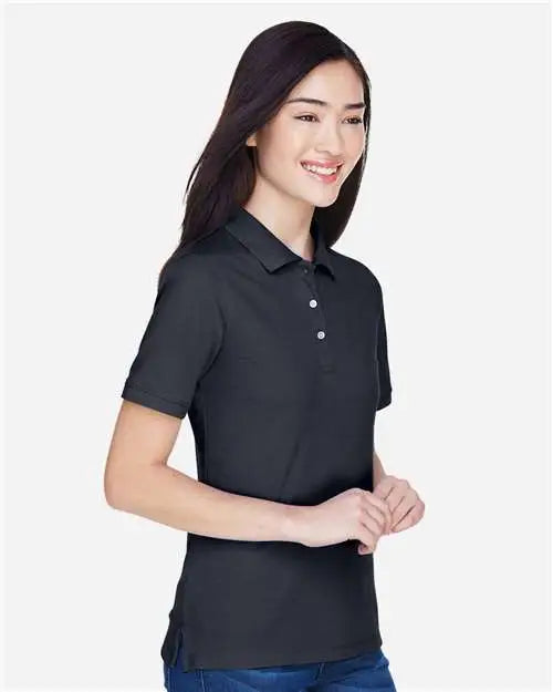 Harriton M265w Women’s Easy Blend Polo - Navy