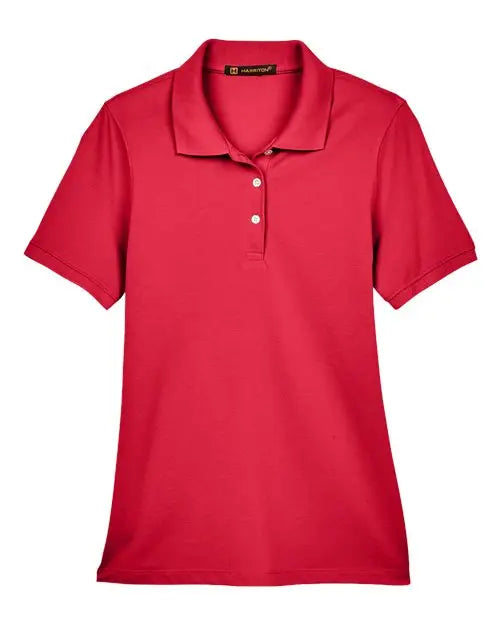 Harriton M265w Women’s Easy Blend Polo - Red