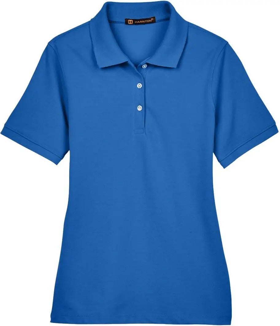 Harriton M265w Women’s Easy Blend Polo - True Royal