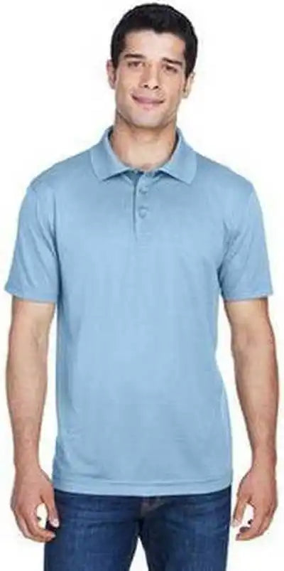 Harriton M315 Men’s 4 Oz Polytech Polo - Light Blue