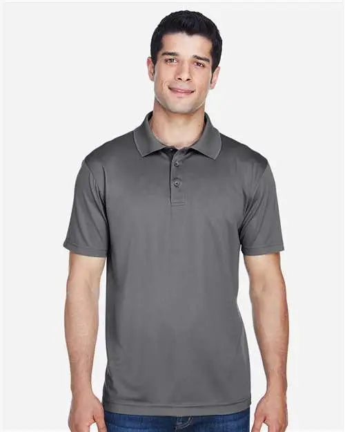 Harriton M315 Men’s Polyester Jersey Polo - Charcoal