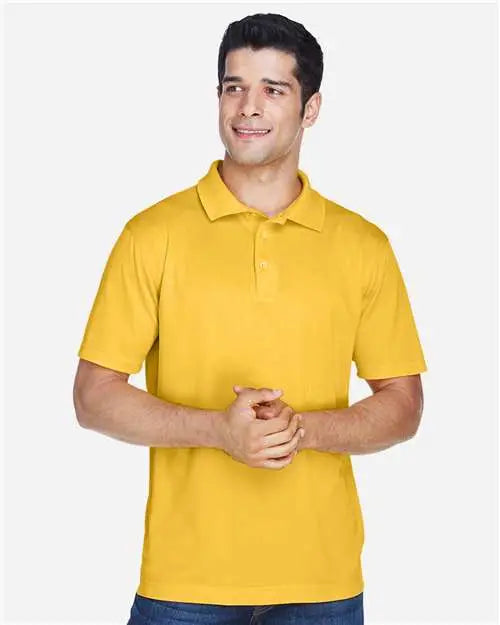 Harriton M315 Men’s Polyester Jersey Polo - Gold