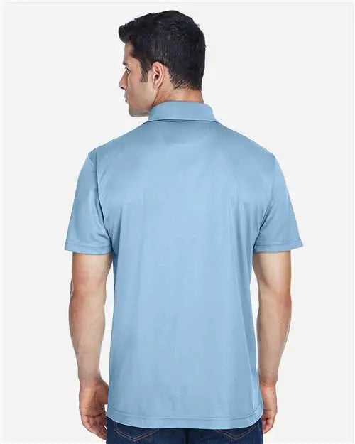 Harriton M315 Men’s Polyester Jersey Polo - Light Blue