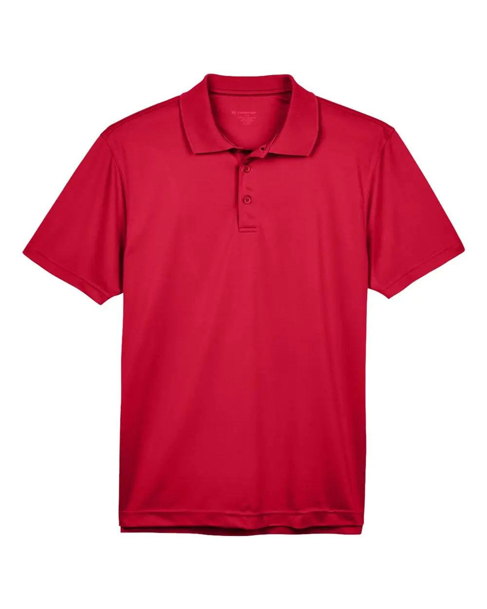 Harriton M315 Men’s Polyester Jersey Polo - Red