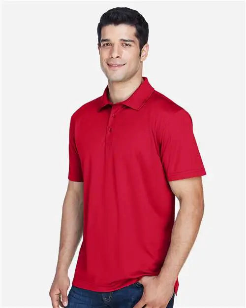 Harriton M315 Men’s Polyester Jersey Polo - Red