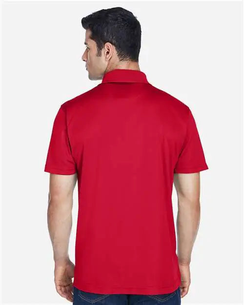 Harriton M315 Men’s Polyester Jersey Polo - Red