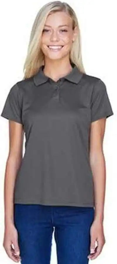 Harriton M315w Ladies’ 4 Oz Polytech Polo - Charcoal