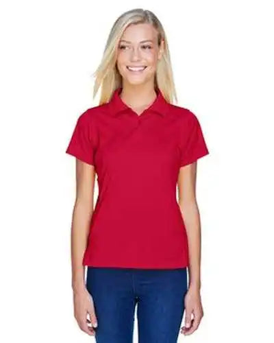Harriton M315w Ladies’ 4 Oz Polytech Polo - Red