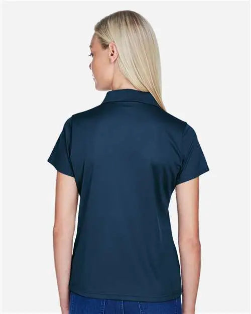 Harriton M315w Women’s Polyester Jersey Polo - Navy
