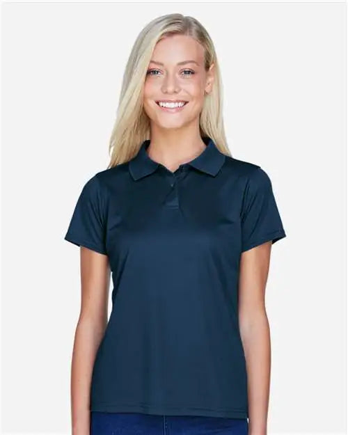 Harriton M315w Women’s Polyester Jersey Polo - Navy