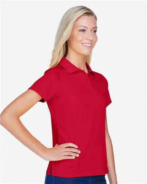 Harriton M315w Women’s Polyester Jersey Polo - Red