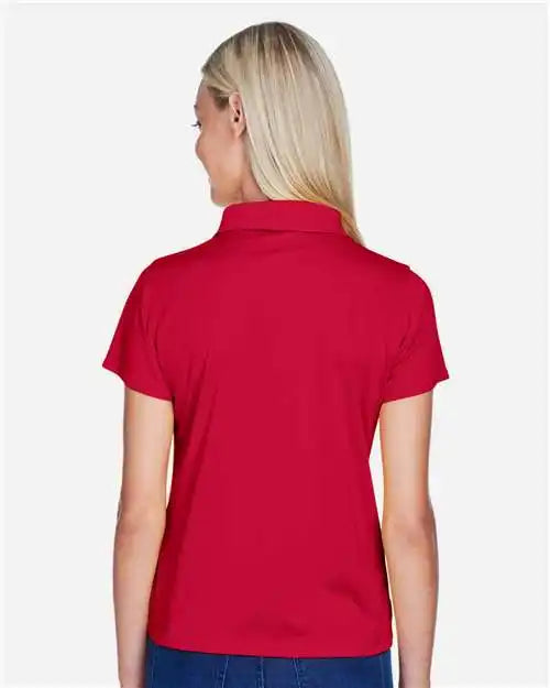 Harriton M315w Women’s Polyester Jersey Polo - Red