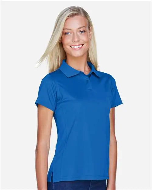 Harriton M315w Women’s Polyester Jersey Polo - True Royal