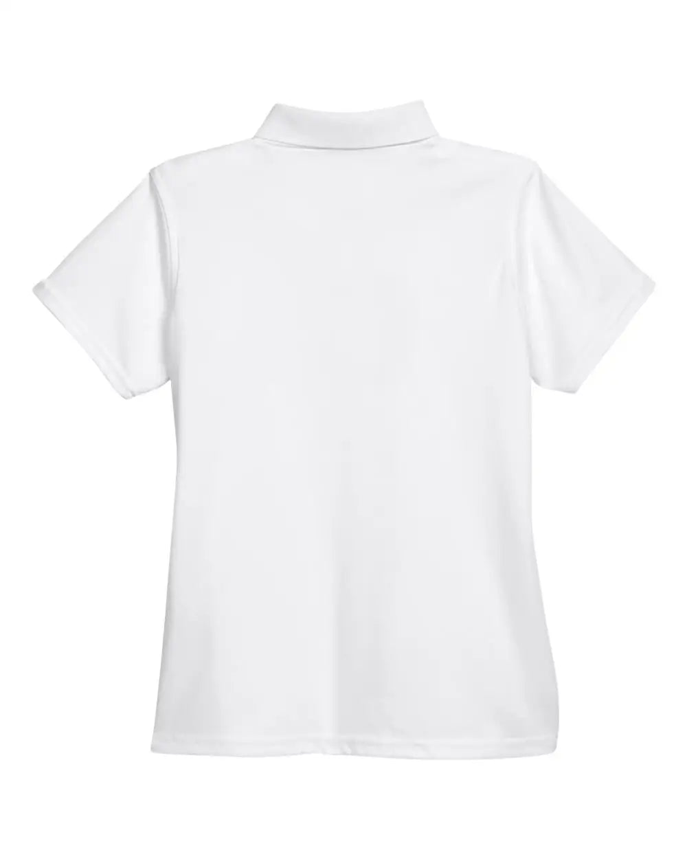 Harriton M315w Women’s Polyester Jersey Polo - White