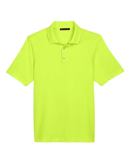 Harriton M345 Men’s Advantage Snag Protection Plus Il Snap Placket Polo - Safety Yellow