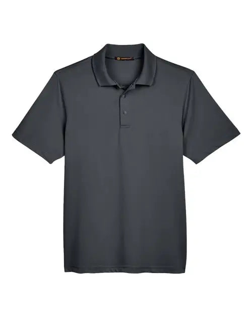 Harriton M345 Men’s Advantage Snag Protection Plus Il Snap Placket Polo - Dark Charcoal