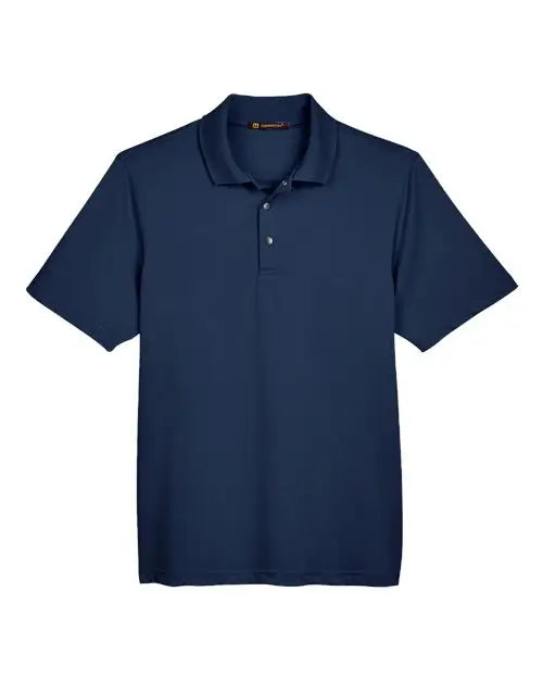 Harriton M345 Men’s Advantage Snag Protection Plus Il Snap Placket Polo - Dark Navy