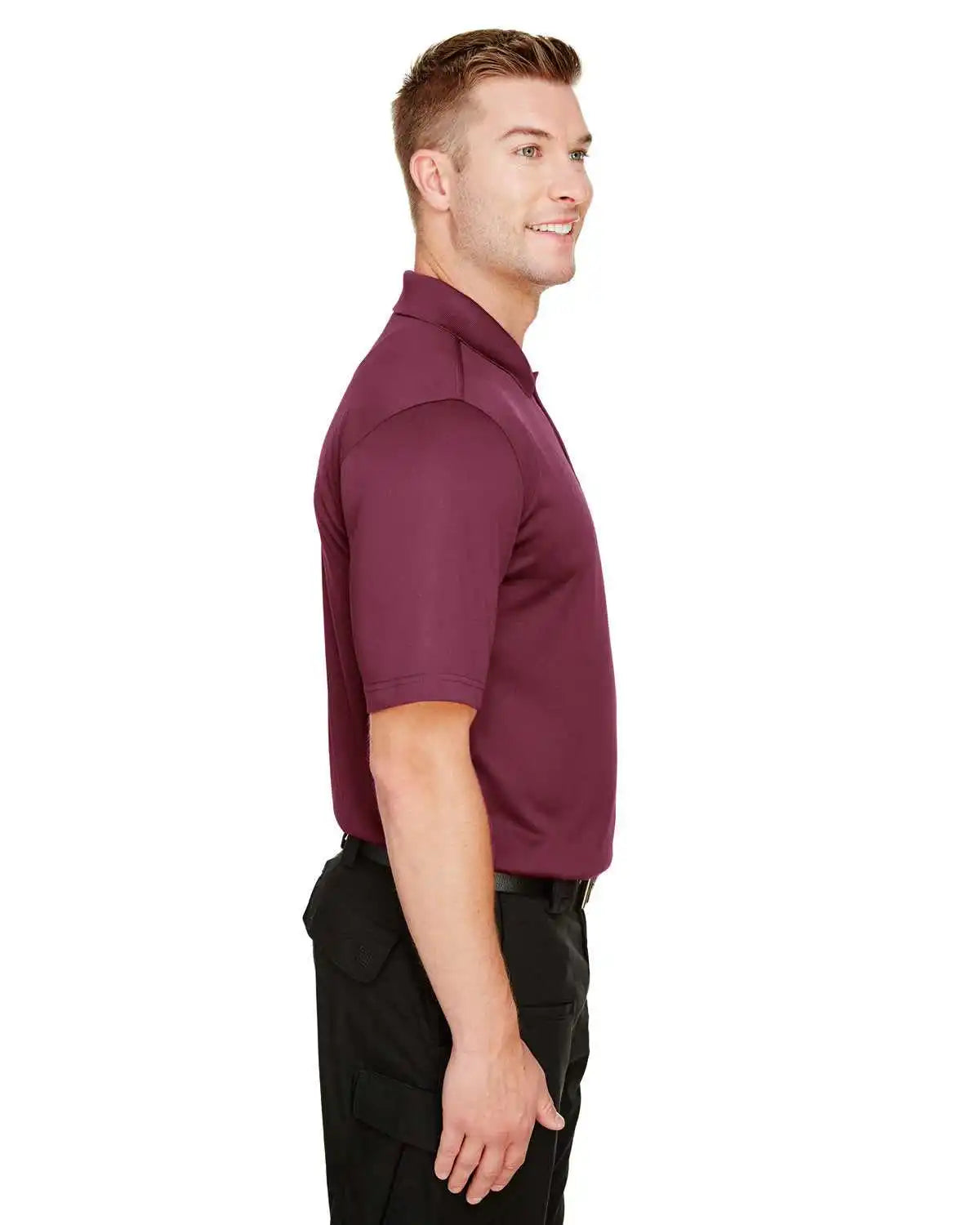 Harriton M348 Men’s Advantage Snag Protection Plus Il Polo - Maroon