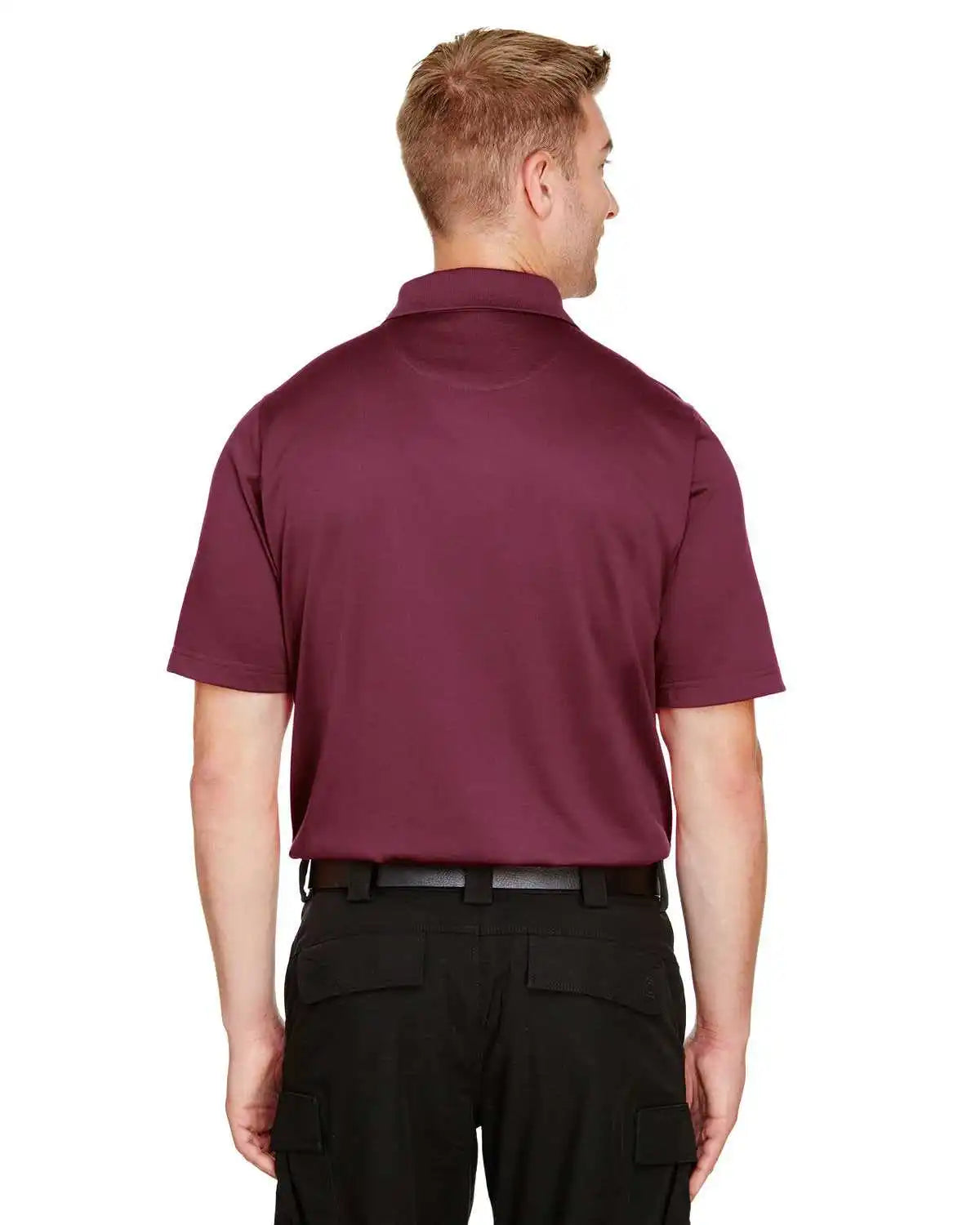 Harriton M348 Men’s Advantage Snag Protection Plus Il Polo - Maroon