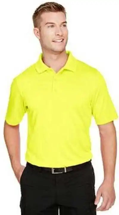 Harriton M348 Men’s Advantage Snag Protection Plus Il Polo Safety Yellow