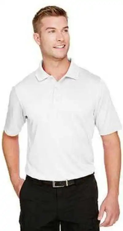 Harriton M348 Men’s Advantage Snag Protection Plus Il Polo - White