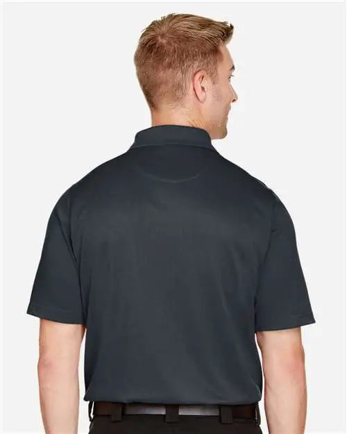 Harriton M348 Men’s Advantage Snag Protection Plus Polo - Dark Charcoal