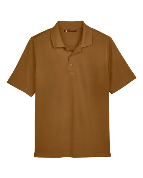 Harriton M348 Men’s Advantage Snag Protection Plus Polo - Duck Brown