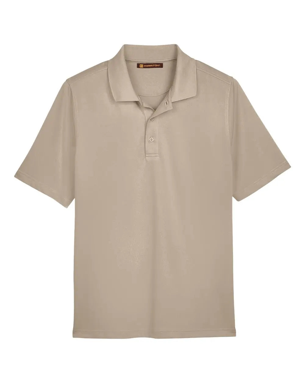Harriton M348 Men’s Advantage Snag Protection Plus Polo - Khaki