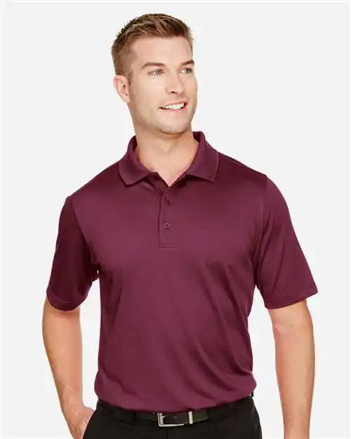 Harriton M348 Men’s Advantage Snag Protection Plus Polo - Maroon