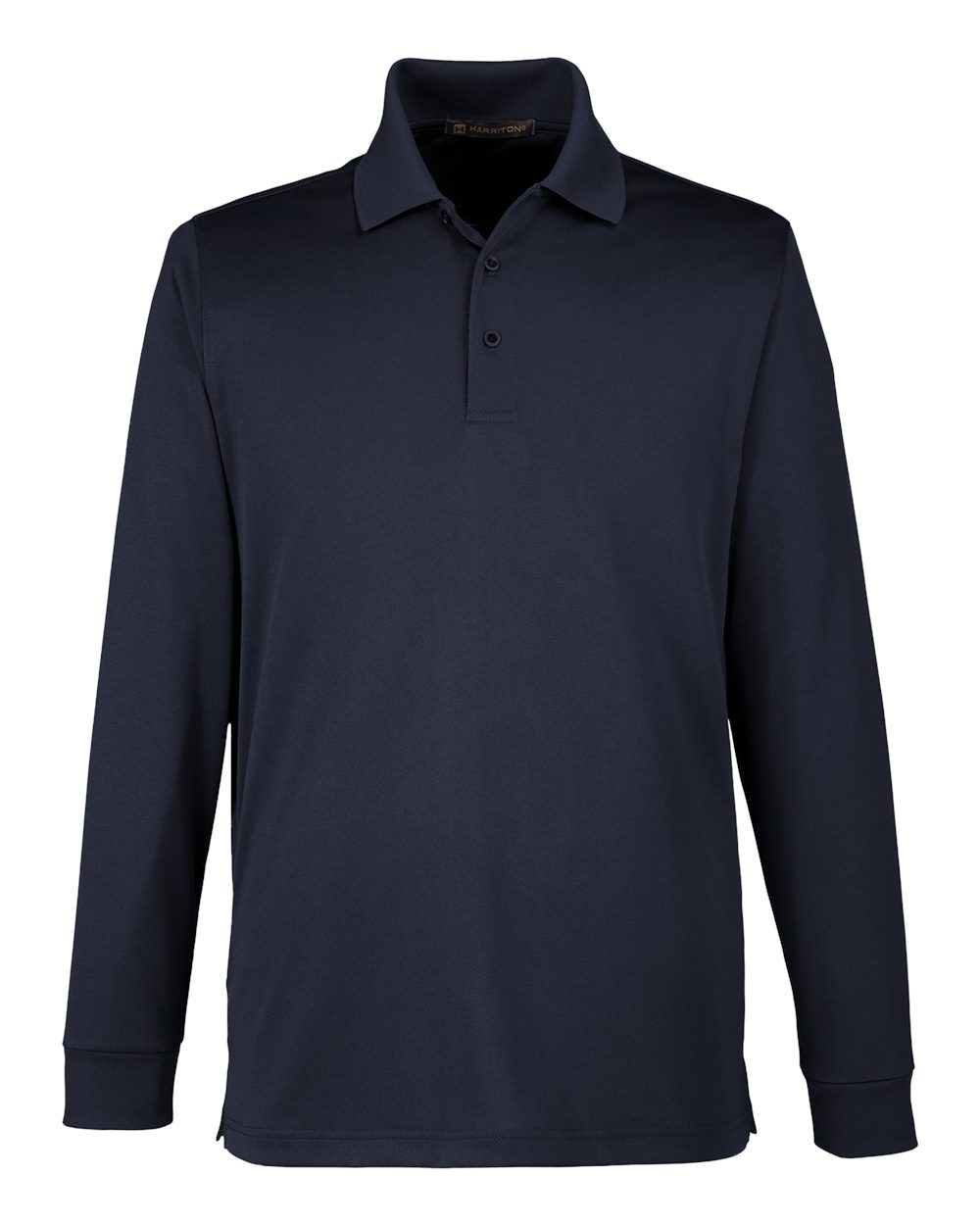 Harriton M348l Men’s Advantage Snag Protection Plus Il Long Sleeve Polo - Dark Navy