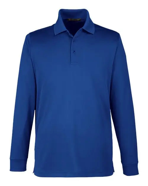 Harriton M348lt Men’s Tall Advantage Long Sleeve Snag Protection Plus Il Polo - True Royal