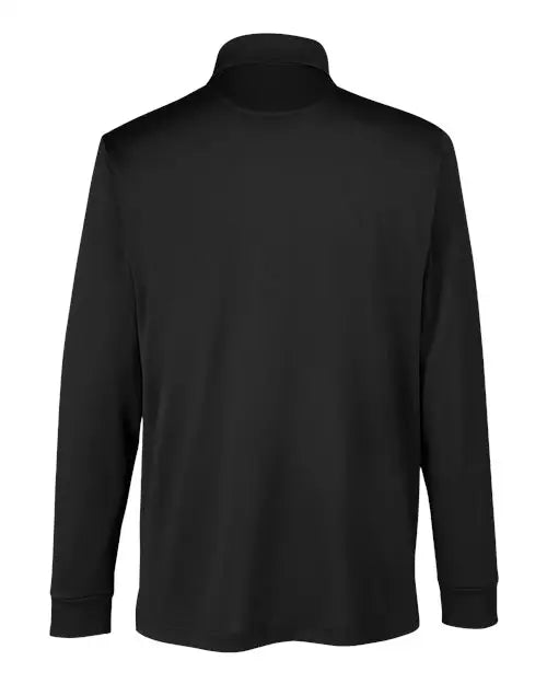Harriton M348lt Men’s Tall Advantage Long Sleeve Snag Protection Plus Il Polo - Black