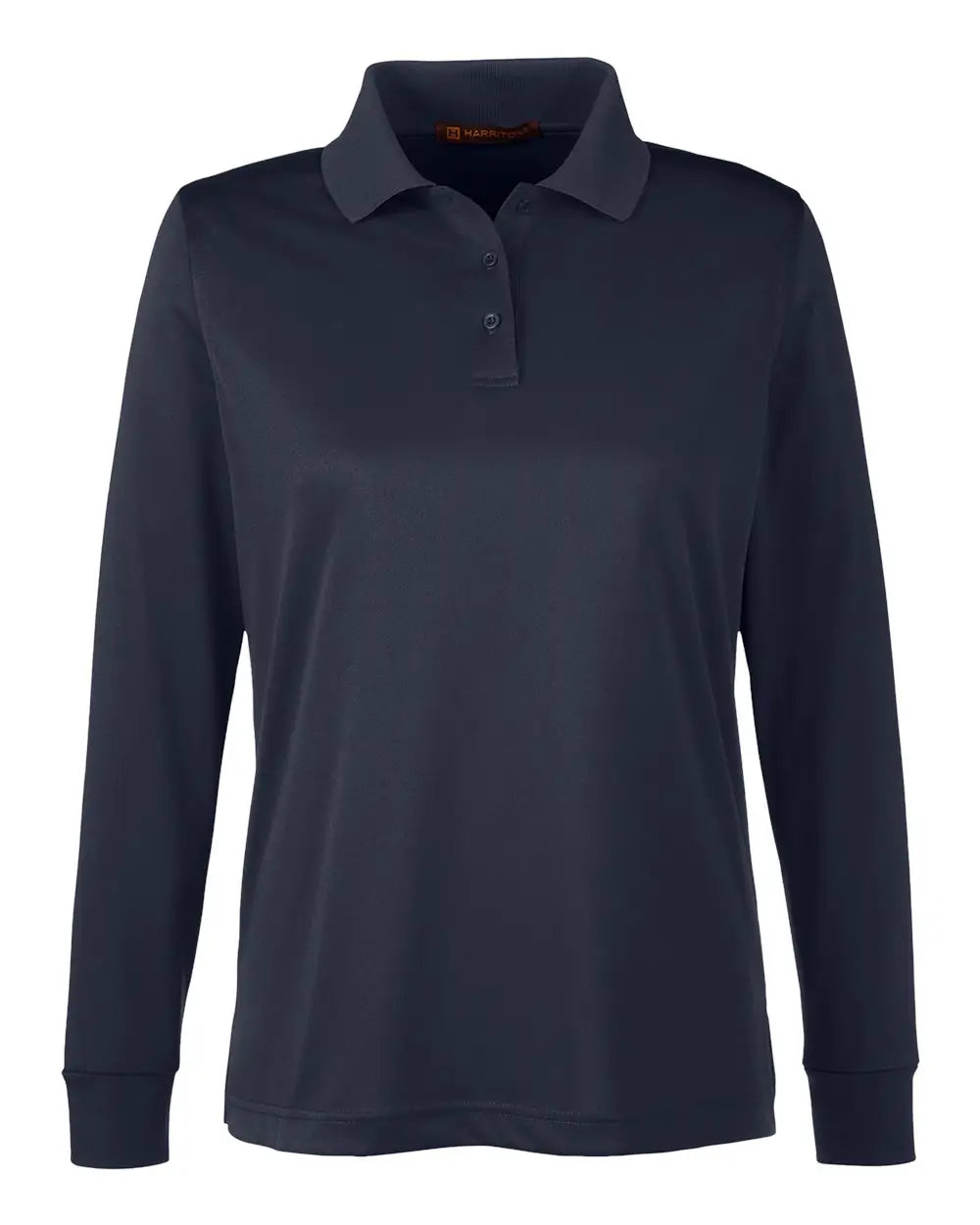 Harriton M348lw Women’s Advantage Snag Protection Plus Il Long Sleeve Polo - Dark Navy - Xs