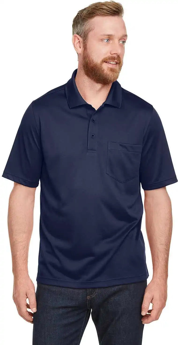 Harriton M348p Men’s Advantage Snag Protection Plus Il Pocket Polo Dark Navy / Adult l