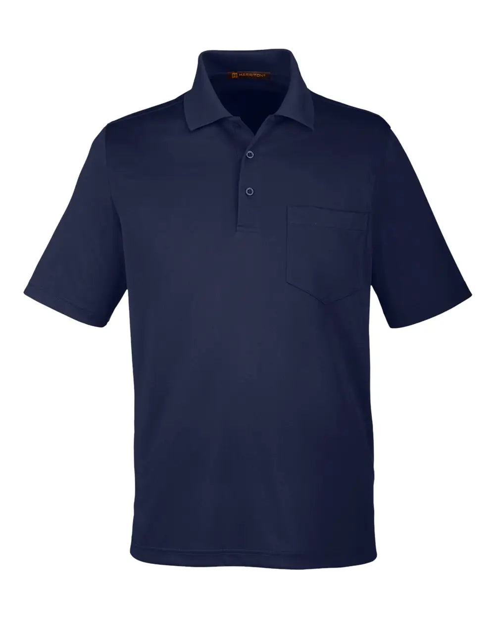 Harriton M348p Men’s Advantage Snag Protection Plus Il Pocket Polo - Dark Navy - s