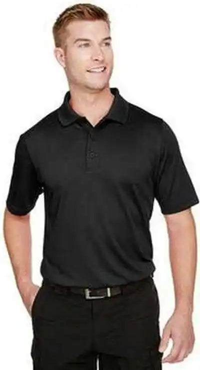 Harriton M348t Men’s Tall Advantage Snag Protection Plus Il Polo Black