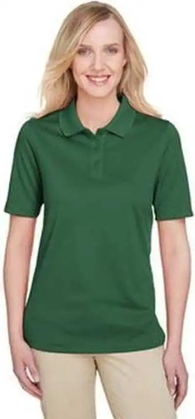 Harriton M348w Ladies’ Advantage Snag Protection Plus Il Polo - Dark Green