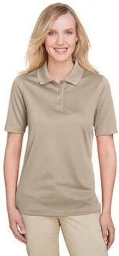 Harriton M348w Ladies’ Advantage Snag Protection Plus Il Polo Khaki