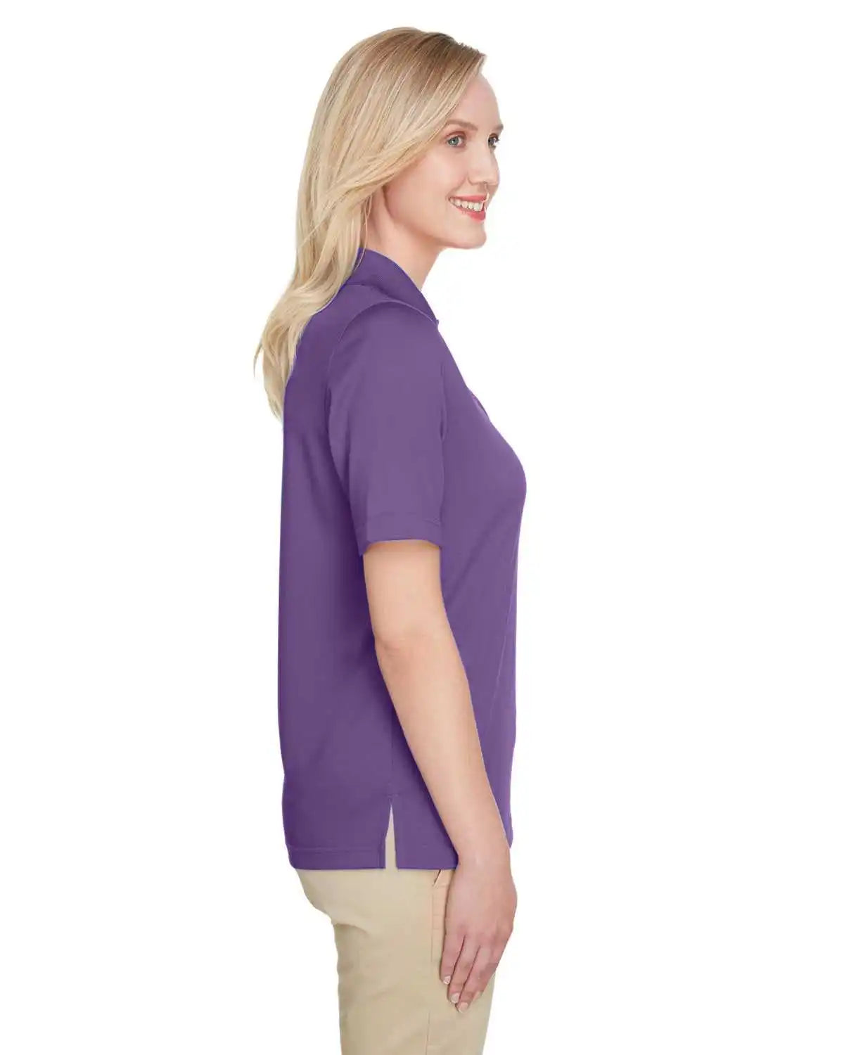 Harriton M348w Ladies’ Advantage Snag Protection Plus Il Polo - Team Purple