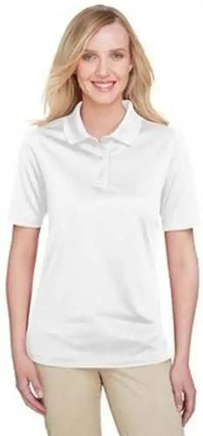 Harriton M348w Ladies’ Advantage Snag Protection Plus Il Polo White