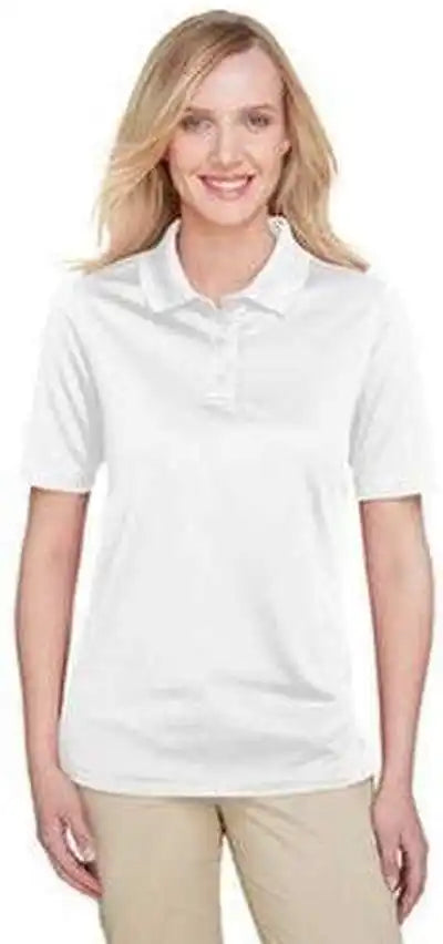Harriton M348w Ladies’ Advantage Snag Protection Plus Il Polo White