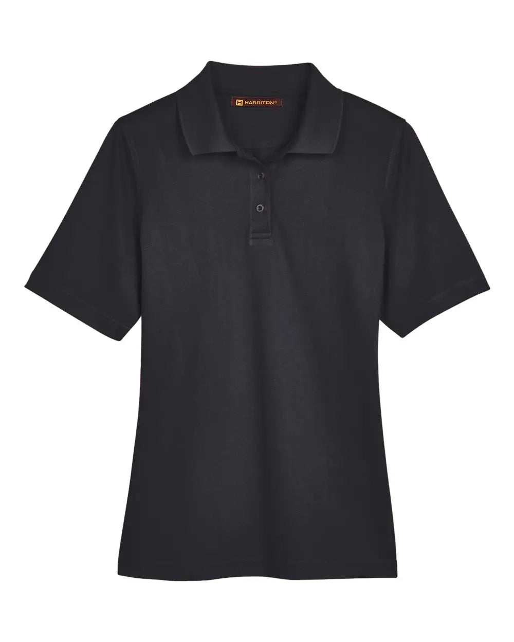 Harriton M348w Women’s Advantage Snag Protection Plus Polo - Black