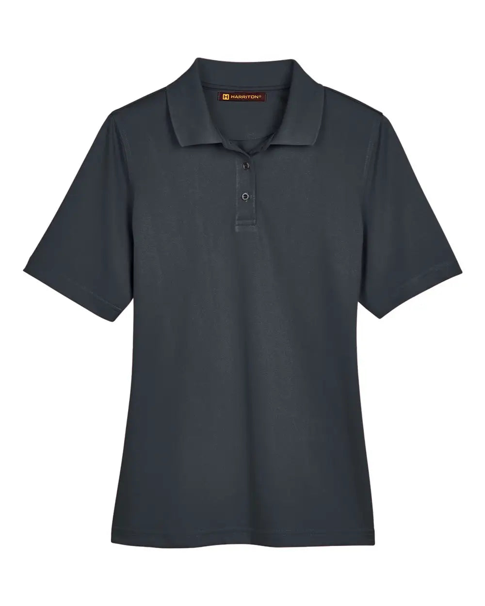 Harriton M348w Women’s Advantage Snag Protection Plus Polo - Dark Charcoal - Gray / Xs